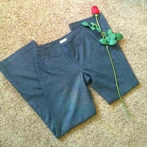 EDDIE BAUER Wool Pants Gray Gold Tweed Straight Leg SIZE 4 WOMENS 4